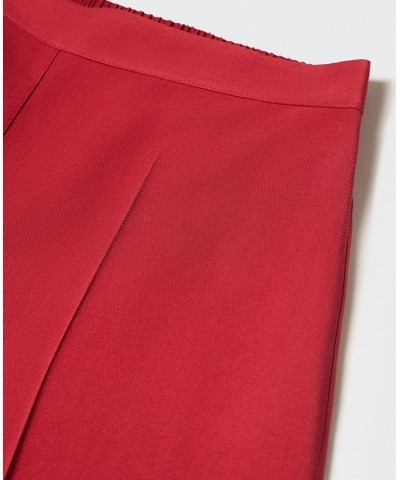 Women's High-Waist Palazzo Pants Red $26.40 Pants