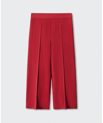 Women's High-Waist Palazzo Pants Red $26.40 Pants