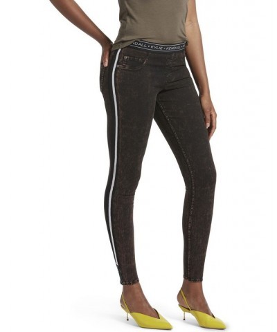 Stripe Denim Leggings Multi $31.32 Pants