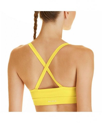 Adult Women Barre Cami Bra Blazing yellow $29.14 Bras