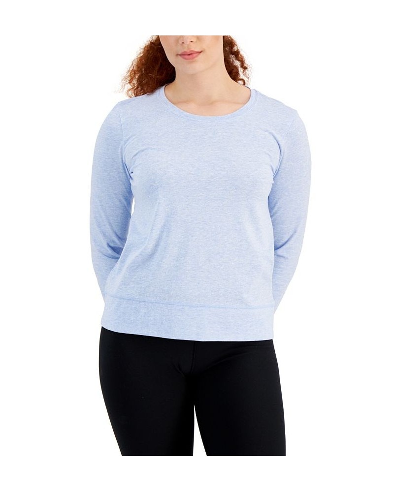 Women's Retro Recycled Pullover Faded Blue Heather $16.07 Tops