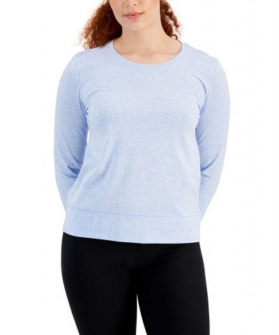 Women's Retro Recycled Pullover Faded Blue Heather $16.07 Tops