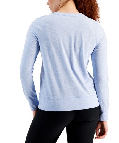 Women's Retro Recycled Pullover Faded Blue Heather $16.07 Tops