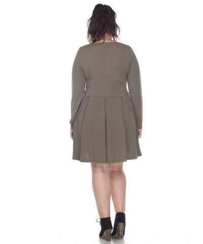 Women's Plus Size Jenara Dress Green $26.23 Dresses