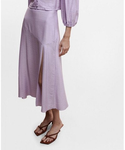 Women's Vent Midi Skirt Violet $28.70 Skirts