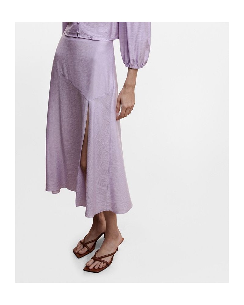 Women's Vent Midi Skirt Violet $28.70 Skirts