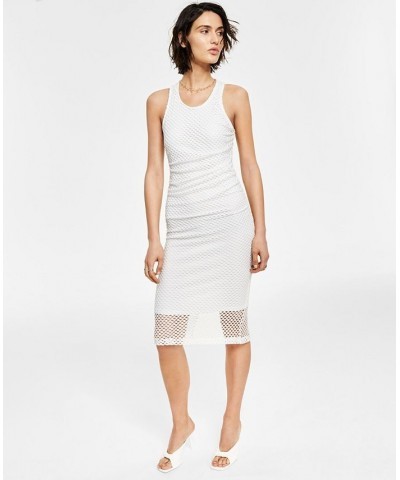 Women's Ruched Dress Porcelain $47.96 Dresses