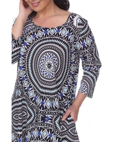 Plus Size Maji Tunic Blue $34.10 Tops