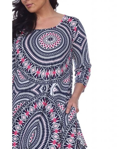 Plus Size Maji Tunic Blue $34.10 Tops