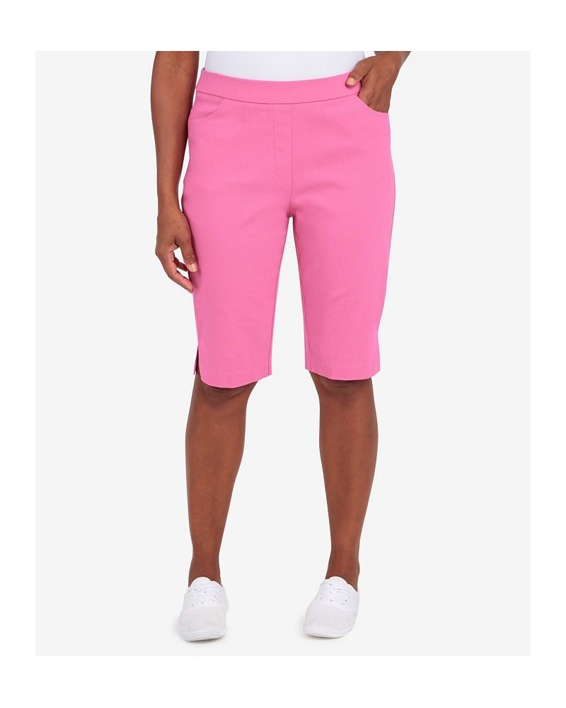 Women's Missy Classics Allure Bermuda Shorts Pink $32.16 Shorts