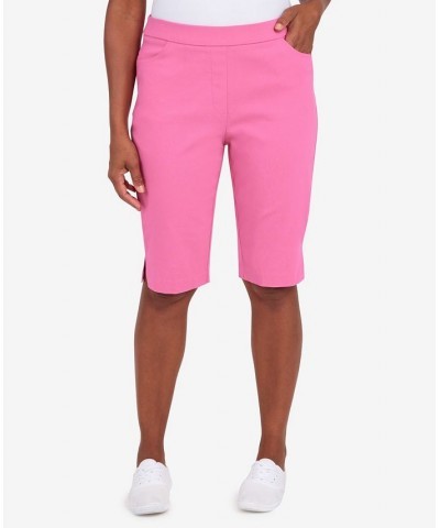 Women's Missy Classics Allure Bermuda Shorts Pink $32.16 Shorts