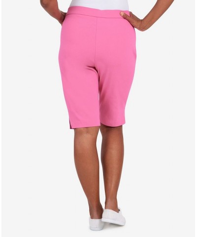 Women's Missy Classics Allure Bermuda Shorts Pink $32.16 Shorts