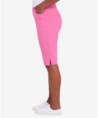 Women's Missy Classics Allure Bermuda Shorts Pink $32.16 Shorts