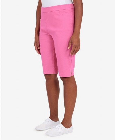 Women's Missy Classics Allure Bermuda Shorts Pink $32.16 Shorts