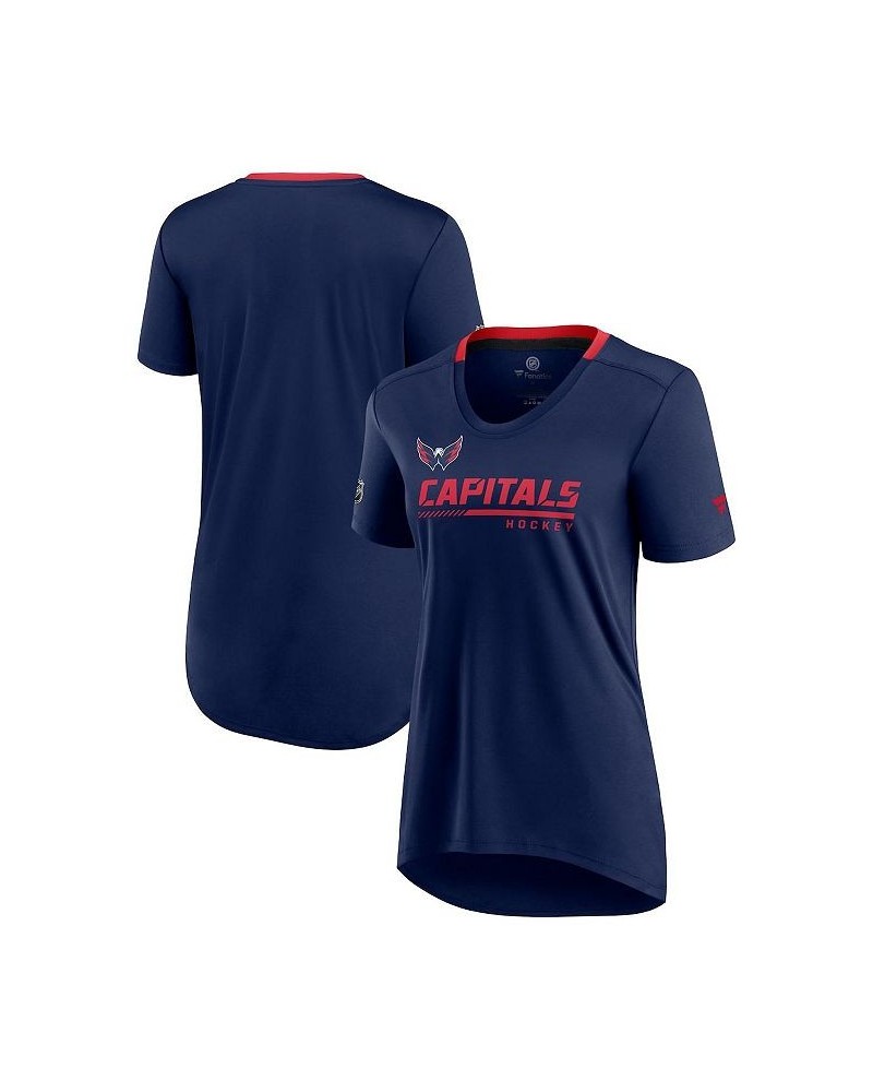 Women's Branded Navy Washington Capitals Authentic Pro Locker Room T-shirt Navy $19.80 Tops