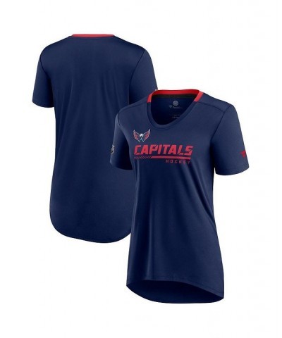 Women's Branded Navy Washington Capitals Authentic Pro Locker Room T-shirt Navy $19.80 Tops