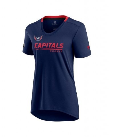 Women's Branded Navy Washington Capitals Authentic Pro Locker Room T-shirt Navy $19.80 Tops