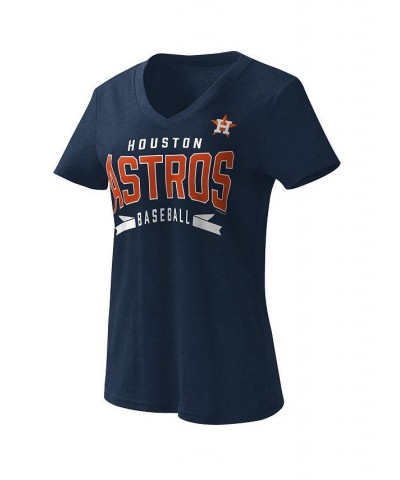 Women's Navy Houston Astros Dream Team V-Neck T-shirt Navy $17.00 Tops