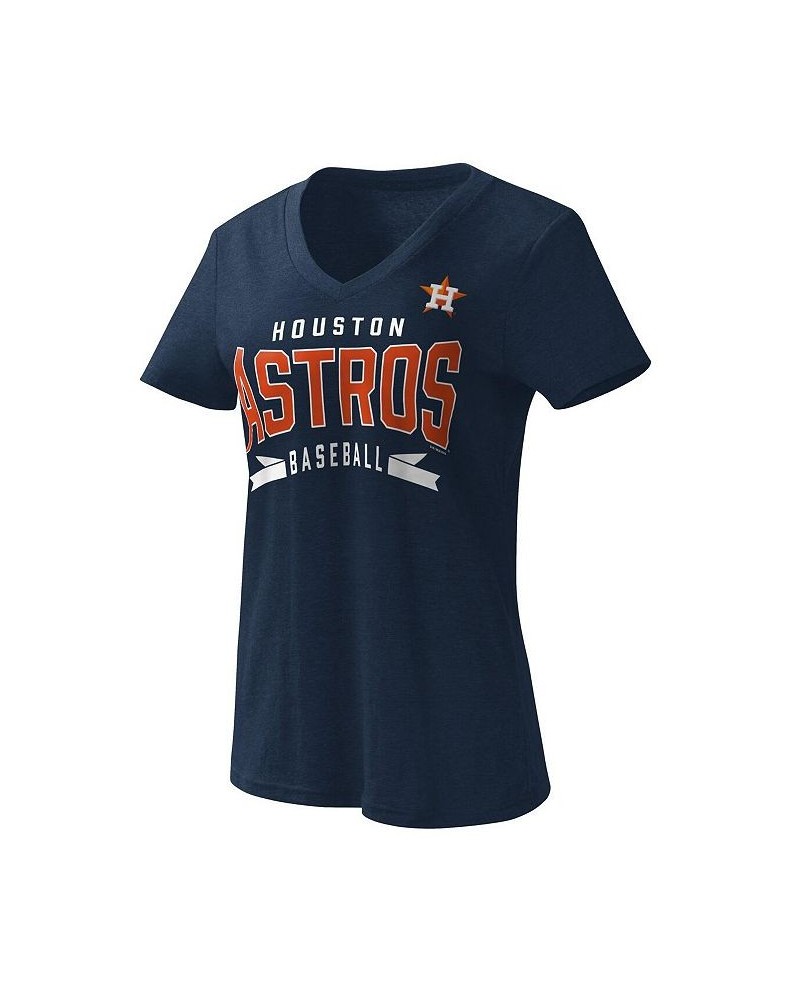 Women's Navy Houston Astros Dream Team V-Neck T-shirt Navy $17.00 Tops