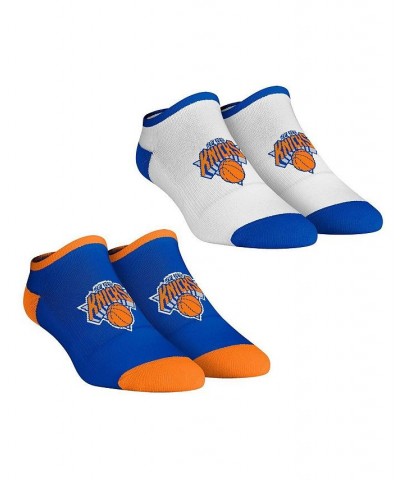 Women's Socks New York Knicks Core Team 2-Pack Low Cut Ankle Sock Set White, Blue $13.20 Socks