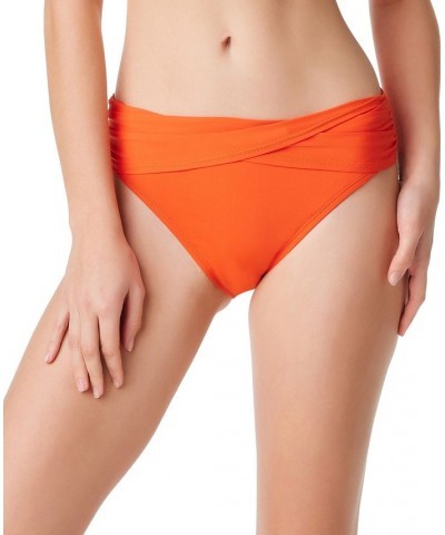 Women's Lets Get Twisted Draped Bikini Top & Sarong Hipster Bikini Bottoms Fire $47.47 Swimsuits