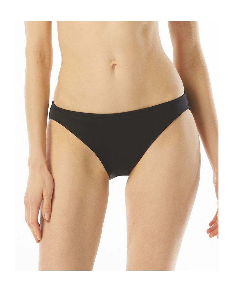 Logo Ring Shirred Bandini Swim Top & Bikini Bottoms Black $41.28 Swimsuits