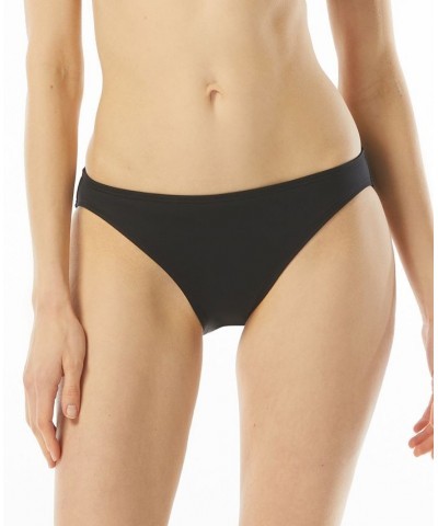 Logo Ring Shirred Bandini Swim Top & Bikini Bottoms Black $41.28 Swimsuits