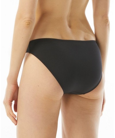 Logo Ring Shirred Bandini Swim Top & Bikini Bottoms Black $41.28 Swimsuits