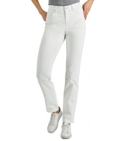 Petite High-Rise Natural Straight Leg Jeans Bright White $12.90 Jeans