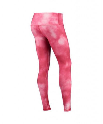 Women's Red Wisconsin Badgers Cloud Dye Mist Leggings Red $25.80 Pants