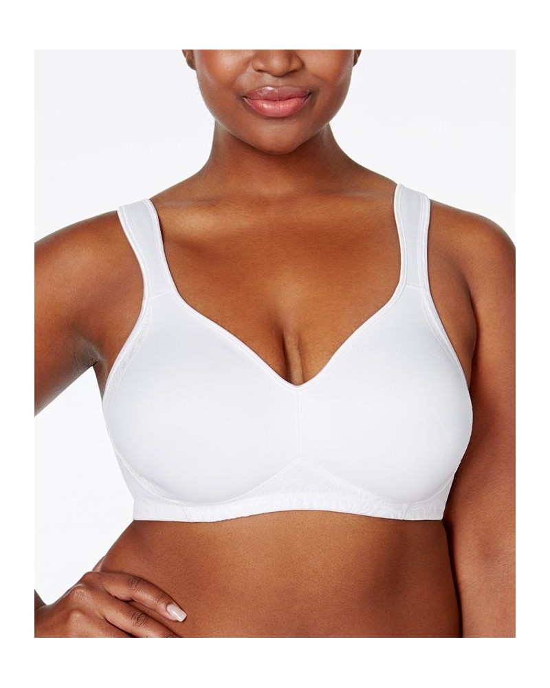 18 Hour Smoothing Wireless Bra with Cool Comfort 4049 Online only White $11.75 Bras