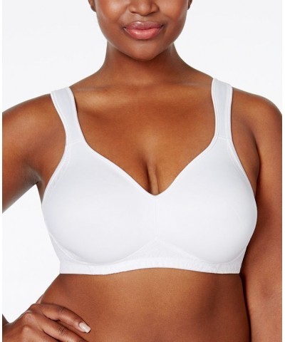 18 Hour Smoothing Wireless Bra with Cool Comfort 4049 Online only White $11.75 Bras