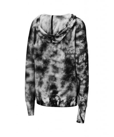 Women's Black Iowa Hawkeyes Shavonee Tie-Dye Pullover Hoodie Black $32.39 Sweatshirts