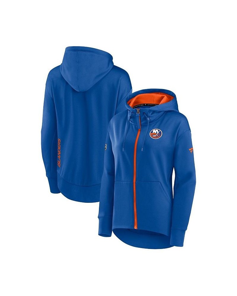 Women's Branded Royal New York Islanders Authentic Pro Rink Full-zip Hoodie Royal $45.57 Sweatshirts