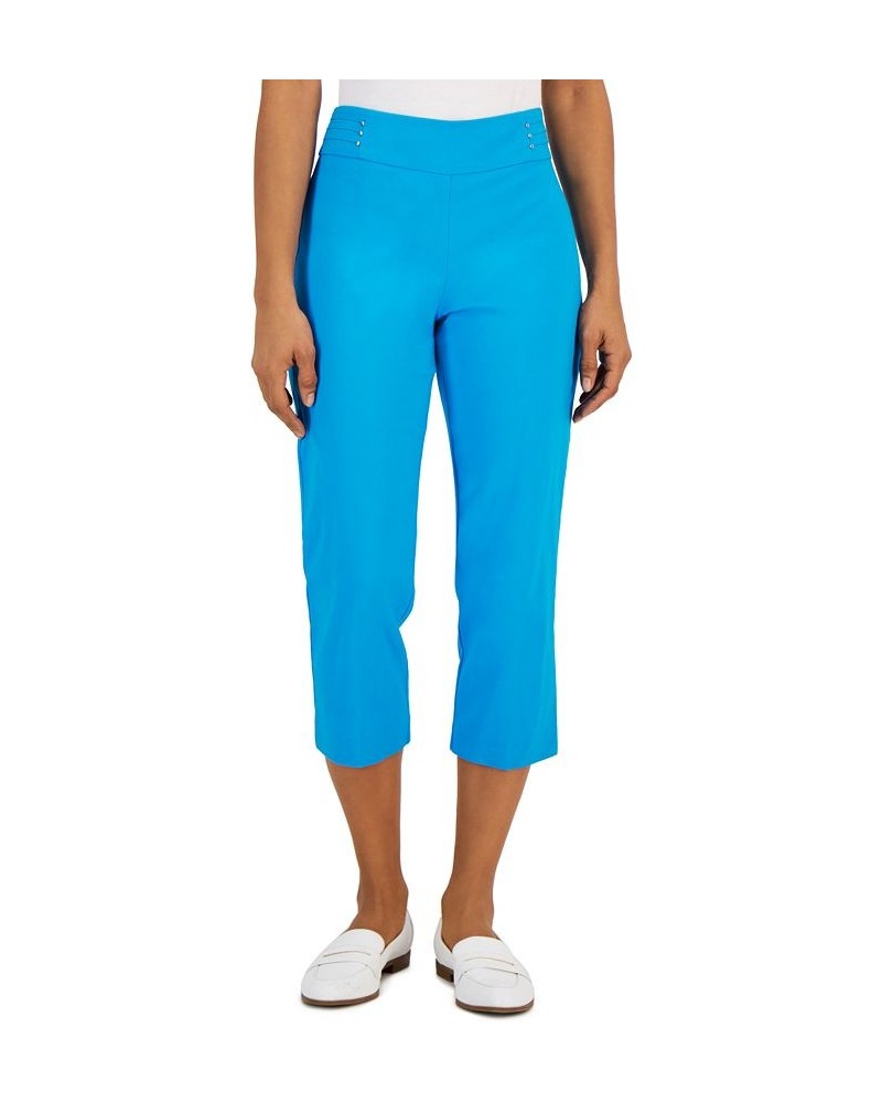 Embellished Pull-On Capri Pants Electric Sea $16.79 Pants