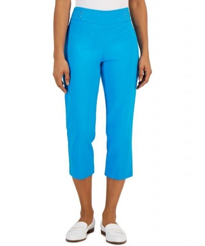 Embellished Pull-On Capri Pants Electric Sea $16.79 Pants