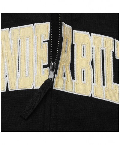 Women's Stadium Athletic Black Vanderbilt Commodores Arched Name Full-Zip Hoodie Black $29.90 Sweatshirts