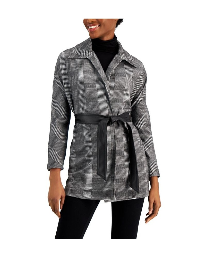 Printed Belted Jacket Anne Black/anne White $29.32 Jackets