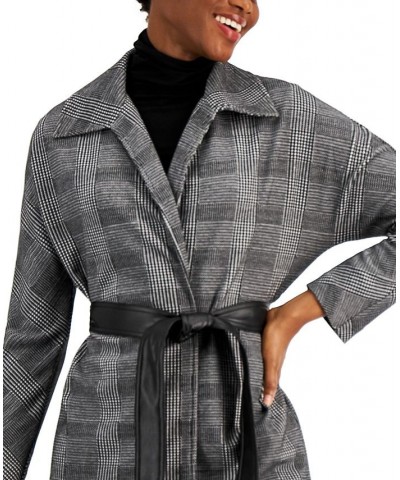 Printed Belted Jacket Anne Black/anne White $29.32 Jackets