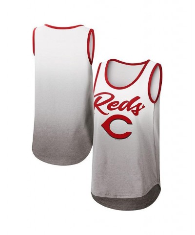 Women's White Cincinnati Reds Logo Opening Day Tank Top White $22.56 Tops