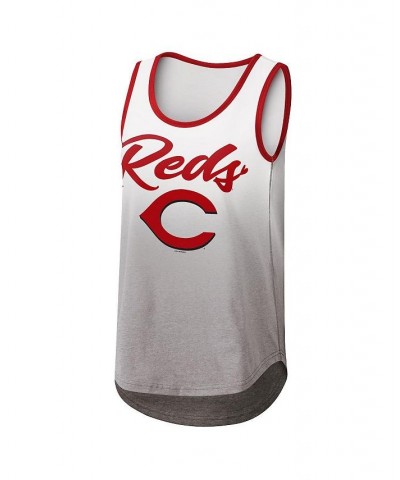 Women's White Cincinnati Reds Logo Opening Day Tank Top White $22.56 Tops