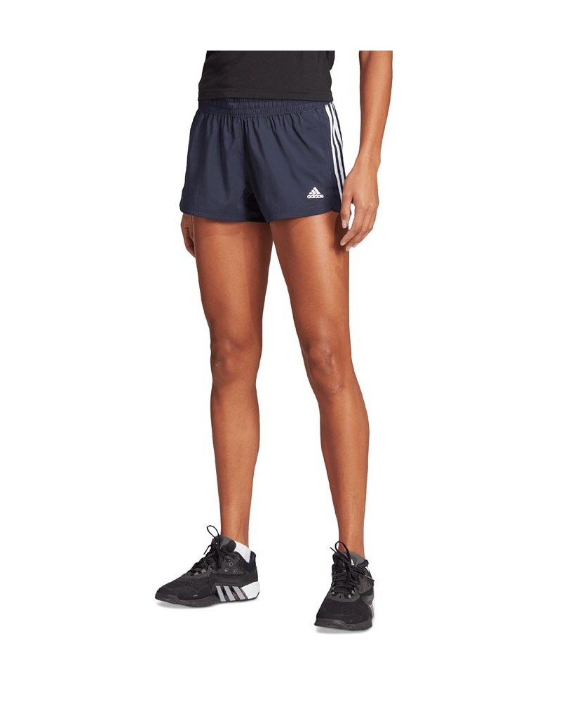 Women's Pacer 3-Stripes Woven Training Shorts Ink, White $16.96 Shorts