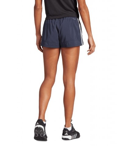 Women's Pacer 3-Stripes Woven Training Shorts Ink, White $16.96 Shorts