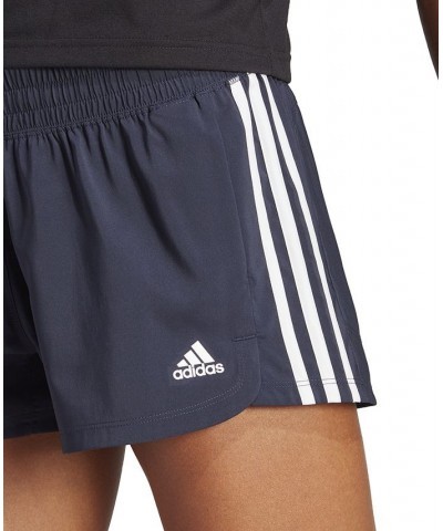 Women's Pacer 3-Stripes Woven Training Shorts Ink, White $16.96 Shorts