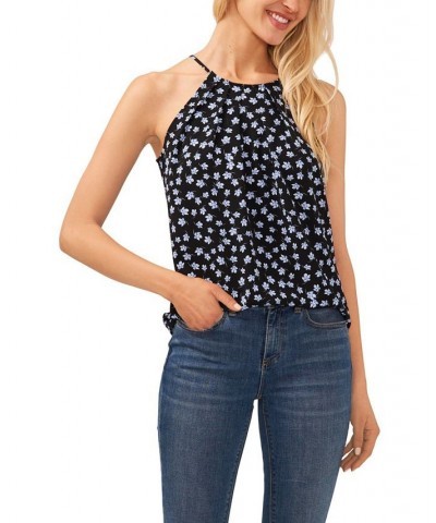 Women's Floral Halter Top Black $41.87 Tops