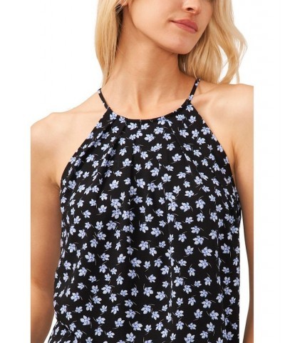 Women's Floral Halter Top Black $41.87 Tops