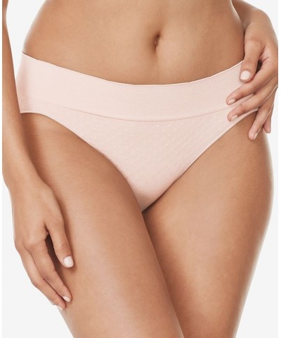 Warners No Pinching No Problems Seamless Polka Dot Jacquard Bikini RV8131P Pink $9.41 Panty