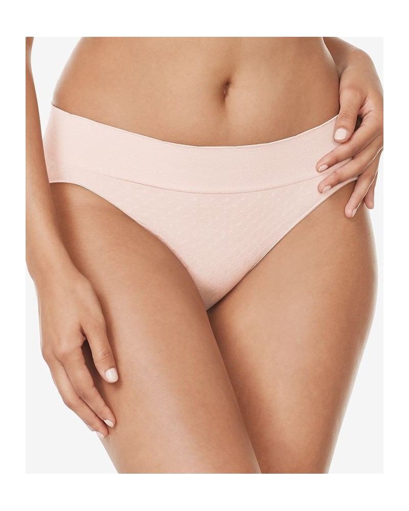 Warners No Pinching No Problems Seamless Polka Dot Jacquard Bikini RV8131P Pink $9.41 Panty