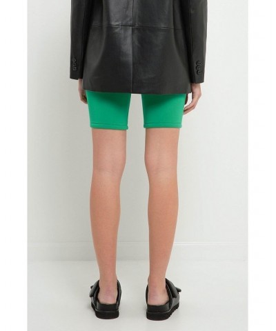 Women's Biker Shorts Green $25.50 Shorts