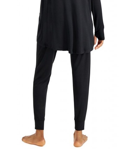 Super Soft Solid Jogger Pajama Pants Classic Black $14.04 Sleepwear